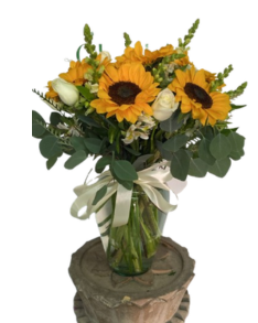 Girasoles en jarrón